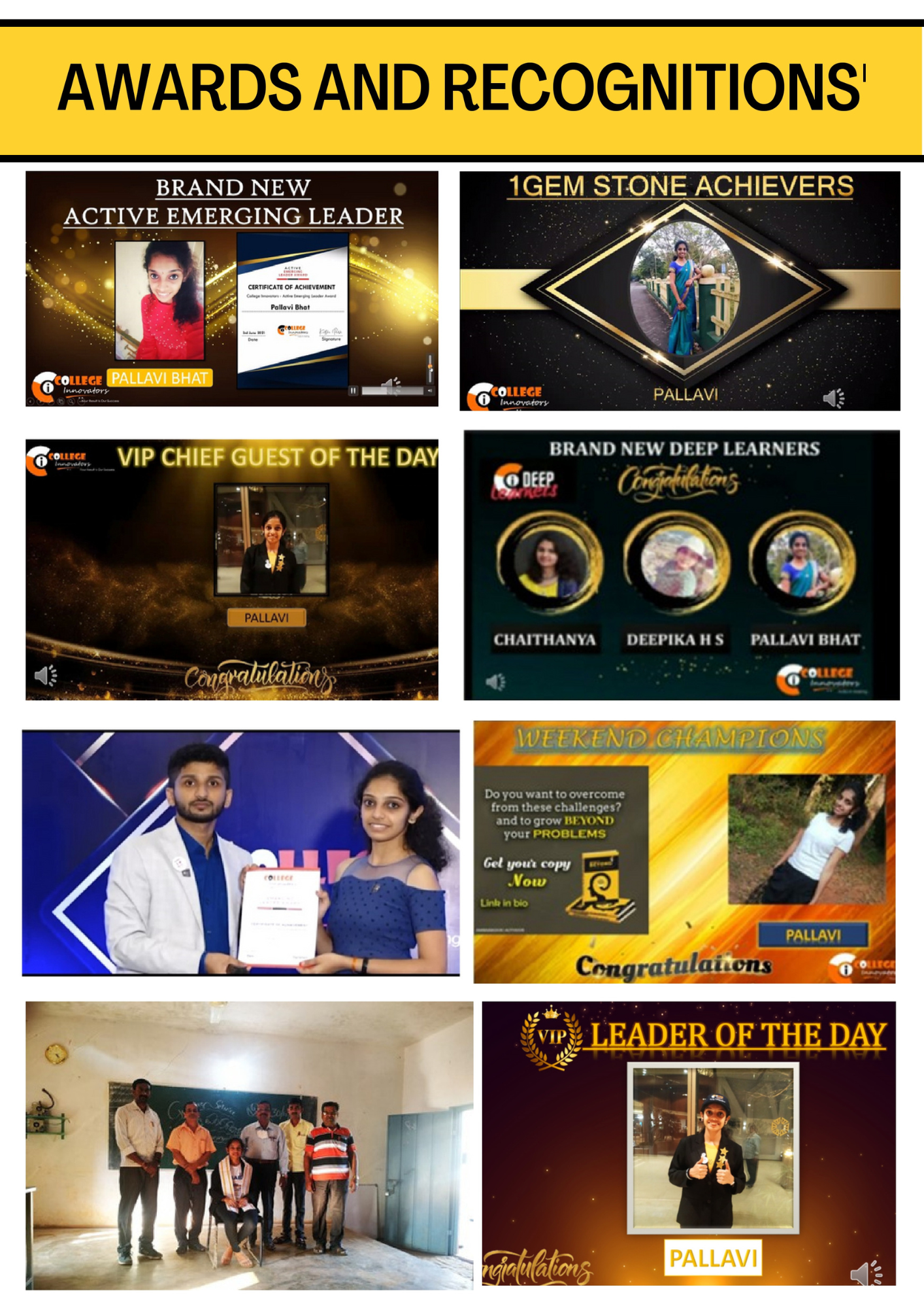 Awards & Recognitions
